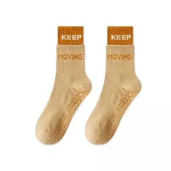 Yoga Socks Women s Professional Non-Slip Tube Pilates Sports Socks Summer Indoor Fitness with Shark Pants Stockings Yellow