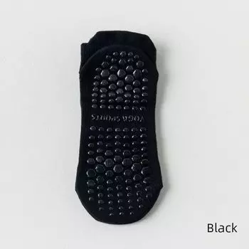 Yoga Socks Women s Professional Non-Slip Summer Thin Pilates Socks Fitness Aerobics Running Sports Silicone Short Tube Socks Black [2 pairs]]