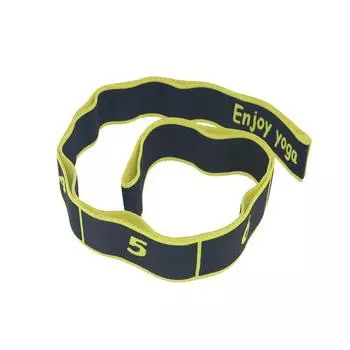 Yoga Stretch Band Fitness Pull Strap Dance Stretch Band One-Word Horse Latin Dance Kongfu Belt Digital Sectional Stretch Band Text section Yellow 8 paragraphs