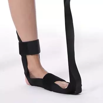 Yoga Stretch Band Sectional Adjustment Tension Band Auxiliary Foot Tendon Ligament Stretch Stretch Rope Leg Foot Rehabilitation Training Black 1 piece without segmented lacing