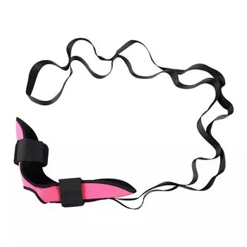 Yoga Stretch Belt Stretch Strap Calf Ligament Thigh Posterior Muscle Stretching Hamstring Muscle Professional Leg Pressing Stretch Strap Pink