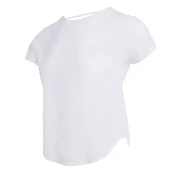 Yoga T-shirt Women s Summer Thin Slimming Breathable Quick-Drying T-shirt Pilates Professional Running Sports Fitness Clothes White WKNF2240201 S