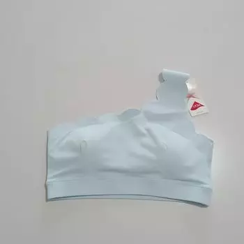 Yoga Vest with Chest Pad Medium Tenacity with Chest Pad Bubble Wrap Workout Top One Shoulder Sexy Exercise Underwear Bra Women Light Blue 6