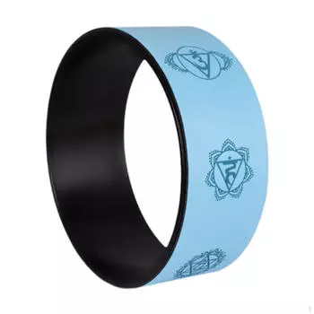 Yoga Wheel Back Stretching Equipment 12.2 inch Prop Multifunctional Pilates синий