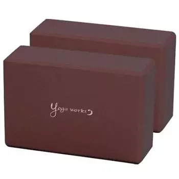 Yogaworks Yoga Block A Набор из 2 шт. бордовый EVA YW-E321-C008 бордовый