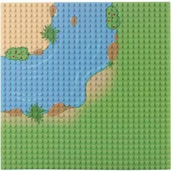 Yogo LEGO LEGO Point Play, версия 25,5 x 25,5 см, изгиб на берегу реки