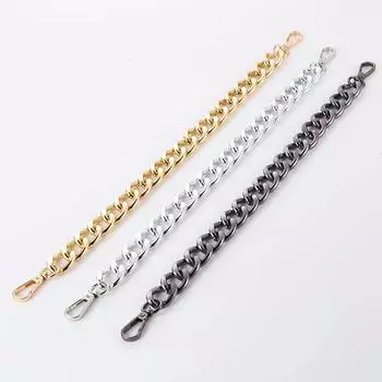 Yogodlns 40 см толстая цепь сменные ручки для женской сумки плечевой ремень DIY сумка часть аксессуары 40cm золотой