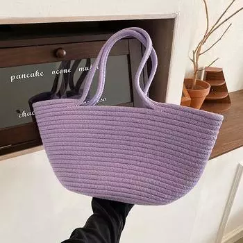 Yogodlns большая вместительная тканая соломенная сумка для женщин ярких цветов, дорожная пляжная сумка-тоут 23x10x20cm красный