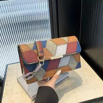 Yogodlns Fashion Ladies Handbag Stylish Square Satchel Versatile Underarm Purse Compact PU Leather Shoulder Bags