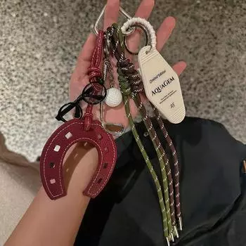 Yogodlns Ins Style Maximalism Trend Сумка Подвеска Милая Лошадь Копыто Подкова Украшение Сумка Рюкзак Шарм one size разноцветный