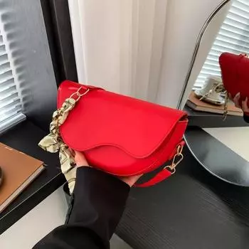 Yogodlns из искусственной кожи, повседневная женская сумка на плечо, женская сумка через плечо с клапаном, седельная сумка, маленькая сумка в стиле ретро с 2 ремнями