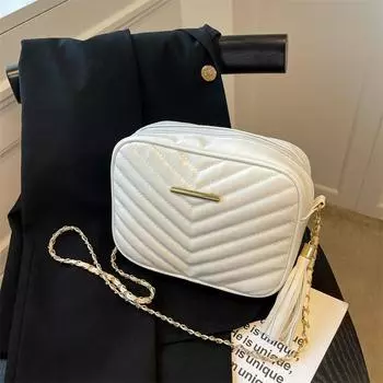 Yogodlns из искусственной кожи, роскошная модная стеганая сумка через плечо, женские сумки, однотонные повседневные сумки-шоппер в виде ракушки для женщин
