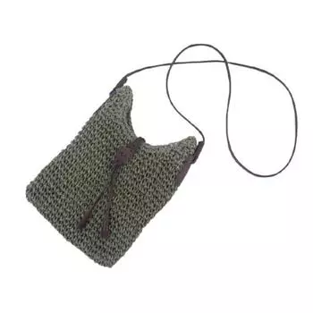 Yogodlns летняя соломенная сумка на плечо женская пляжная сумка ручной работы богемная сумка через плечо из ротанга дорожная тканая сумка-мессенджер Bolsas 19x21cm бежевый