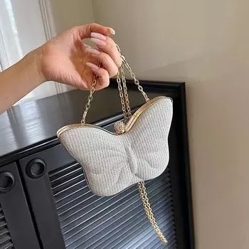 Yogodlns милые маленькие сумки через плечо из ПВХ с бабочкой для женщин, роскошный дизайн, вечерние сумки и кошельки, женский клатч