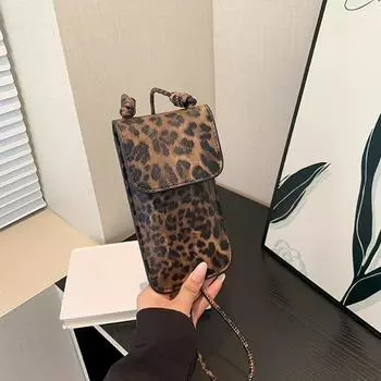 Yogodlns Мини-сумки через плечо из искусственной кожи с леопардовым принтом для женщин, трендовые женские модные женские сумки через плечо, женские маленькие сумки для телефонов и сумочки