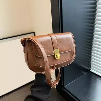 Yogodlns Модная маленькая сумка через плечо из искусственной кожи с клапаном для женщин, новые дизайнерские простые однотонные сумки-седла и кошельки