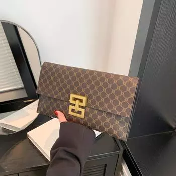 Yogodlns модная роскошная женская сумка из искусственной кожи, дизайнерская винтажная сумка-конверт с решеткой, женский дневной клатч, новый женский кошелек-клатч 29x0.5x16.5cm белый