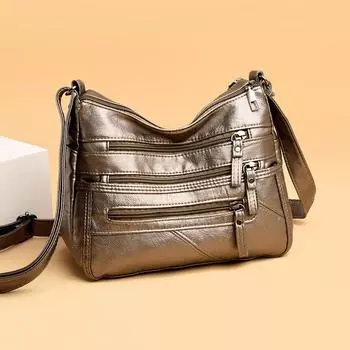 Yogodlns Мягкая сумка из искусственной кожи женская сумка высокого качества среднего возраста для покупок женская сумка через плечо Ретро брендовая сумка