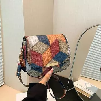 Yogodlns Новая модная женская сумка через плечо, высококачественная женская сумка, роскошный дизайн, напечатанная сумка-ракушка, женская сумка-мессенджер 19x6.5x14cm синий