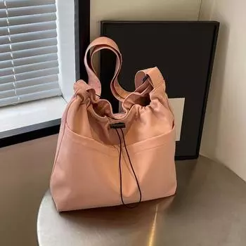 Yogodlns новая нейлоновая сумка через плечо модная усадочная сумка через плечо против морщин легкая большая вместительная женская сумка-тоут