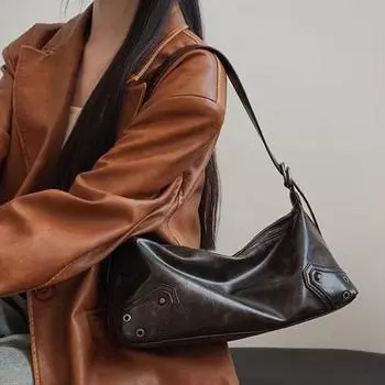 Yogodlns новая винтажная женская сумка подмышки Майяр модная сумка через плечо в форме луны из мягкого материала модный стиль