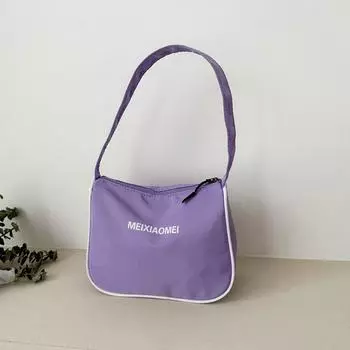 Yogodlns Простые универсальные сумки подмышки Дизайнерские сумки на плечо для женщин Модные однотонные женские маленькие сумки-бродяги Оксфордская сумка 23x9.5x18cm оранжевый