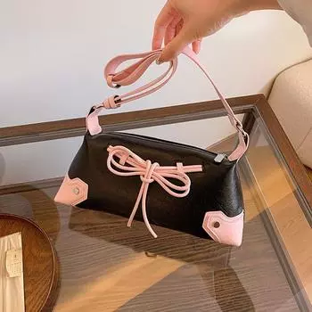 Yogodlns шикарная сумка через плечо на молнии для женщин, однотонная, на полиэстеровой подкладке, регулируемая сумка-хобо на шнурке для повседневных и особых случаев