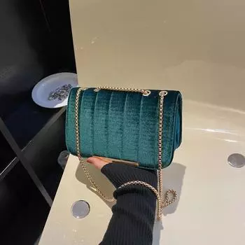 Yogodlns Высококачественные женские сумки Модная женская сумка через плечо Роскошные дизайнерские сумки через плечо для женщин Маленькие бархатные сумки-мессенджеры