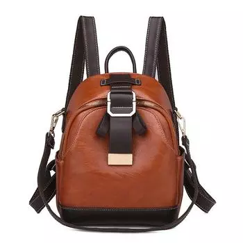 Yogodlns винтажный рюкзак для женщин, высококачественная школьная сумка из искусственной кожи, большой вместительный дорожный рюкзак 21*12*25cm белый