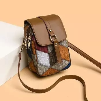 Yogodlns, женская модная элитная квадратная сумка на плечо, универсальная сумка через плечо для поездок на работу, ретро веганская кожаная сумка на плечо, кошелек с клапаном