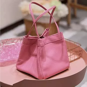 Yogodlns женская однотонная маленькая сумка-ведро с верхней ручкой винтажная универсальная шикарная сумка из искусственной кожи 16x15x14.5cm зелёный