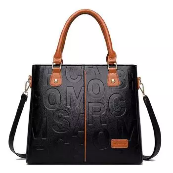 Yogodlns Женская сумка из искусственной кожи Сумка через плечо большой емкости Сумка для покупок через плечо 31*9.6*29cm красный