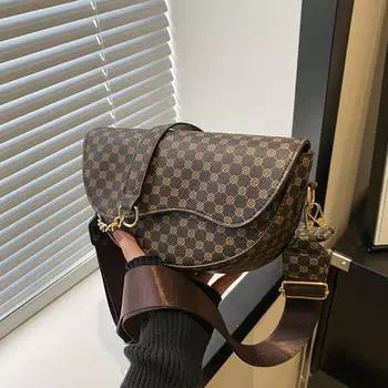 Yogodlns женская сумка-седло портативный женский клатч сумки через плечо модные женские маленькие сумки-мессенджеры 22.5x8.5x15.5cm чёрный