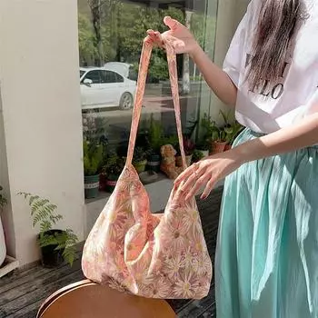 Yogodlns женская вельветовая сумка-тоут Повседневная сумка через плечо с принтом модная сумка с верхней ручкой легкая сумка многоразовая сумка для продуктов 43x36cm чёрный