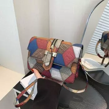 Yogodlns Женские квадратные сумки через плечо из искусственной кожи, модная эстетическая однотонная роскошная декоративная сумка на молнии, универсальная сумка через плечо