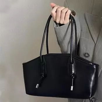 Yogodlns женские маленькие квадратные сумки модные сумки через плечо усовершенствованные черные новые сумки для поездок на работу сумки для отдыха на открытом воздухе подмышечные сумки 29x8x17cm чёрный