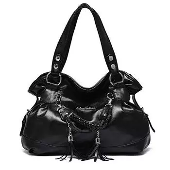 Yogodlns женские сумки из искусственной кожи с кисточками на плечо, большая сумка-тоут, новые модные сумки-мессенджеры 36cm*15cm*25cm темно-розовый