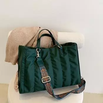 Yogodlns женские сумки с верхней ручкой модные большие вместительные сумки через плечо с нейлоновой подкладкой однотонные женские дорожные сумки-тоут на плечо