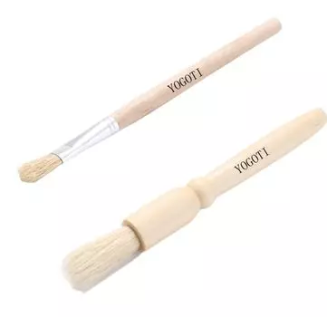 YOGOTI Coffee Mill Brush Cleaning Brush Espresso Mill Brush Care Coffee Grinder Cleaning Brush Brush Wooden Pack of 2