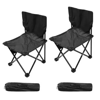YOGOTO Outdoor Chair Set of Camping Sports Sports Ultra Compact Storage Bag Load Capacity Convergence Barbecue 2, One-Second Open/Close Storage,