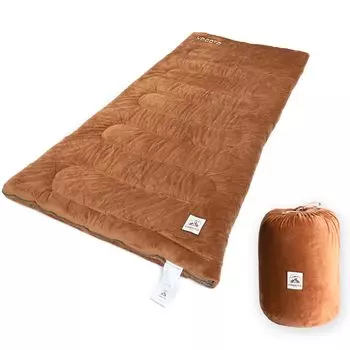 YOGOTO Winter Sleep Coral Fleece Sleeping Envelope Полностью Каштановый Мешок Для Хранения Одеяло Спать Хорошо Для Спать В Стихийных Бедствиях Каштановый Цвет Мешок,