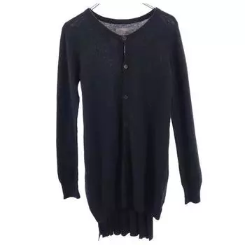 Yohji Yamamoto Cashmere Blend Long sleeve long cardigan 2 black Women Used