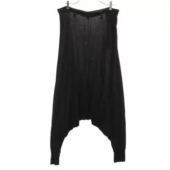 YOHJI YAMAMOTO+NOIR wool blend Saruel pants 2 black stretch Men s Used