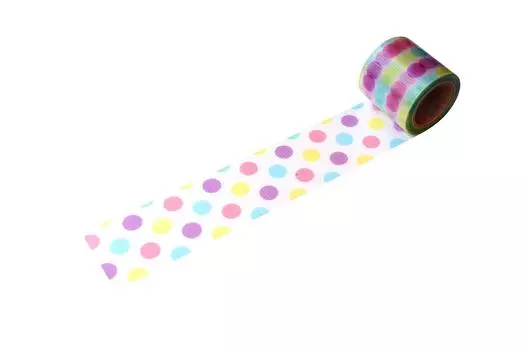 YOJO TAPE Shed Girls DIY Cafe Curing Tape Transparent Dots 45mmx5m YJV-28