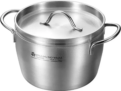 Yokoyama Enju no Techniques 3 СЛОЯ Голландская печь 15 см Клевер (6 дюймов) ЭЖСА-1201 серебряный