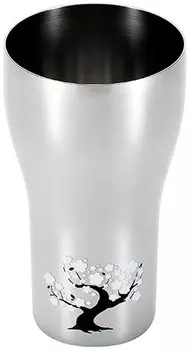 Yokoyama Made in Japan 440ml Temperature Sensitive Stainless Steel Tumbler Cherry Blossom Tsubameju no Waza EJK-350