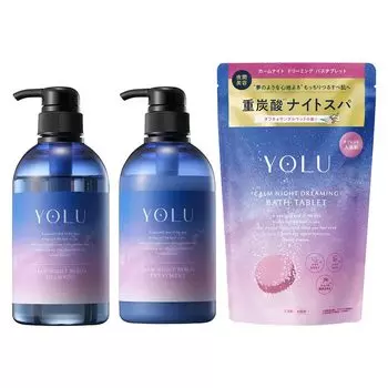 YOLU Шампунь Лечение Ванна Таблетки Набор Спокойная Ночь Ремонт Спокойная Ночь Мечта (6 таблеток) 3-х частей