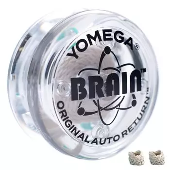 Yomega Original Brain Professional для детей и система автоматического возврата с 2 дополнительными струнами - Йо-йо для начинающих, Йо-йо (чистый)