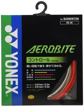YONEX Badminton Strings Aero Bite BGAB White x Red (0.61mm)