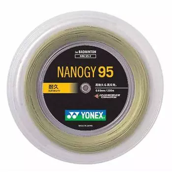 YONEX Badminton Strings Nanogy 95 Silver Gray Roll 200m (0.69mm) NBG95-2